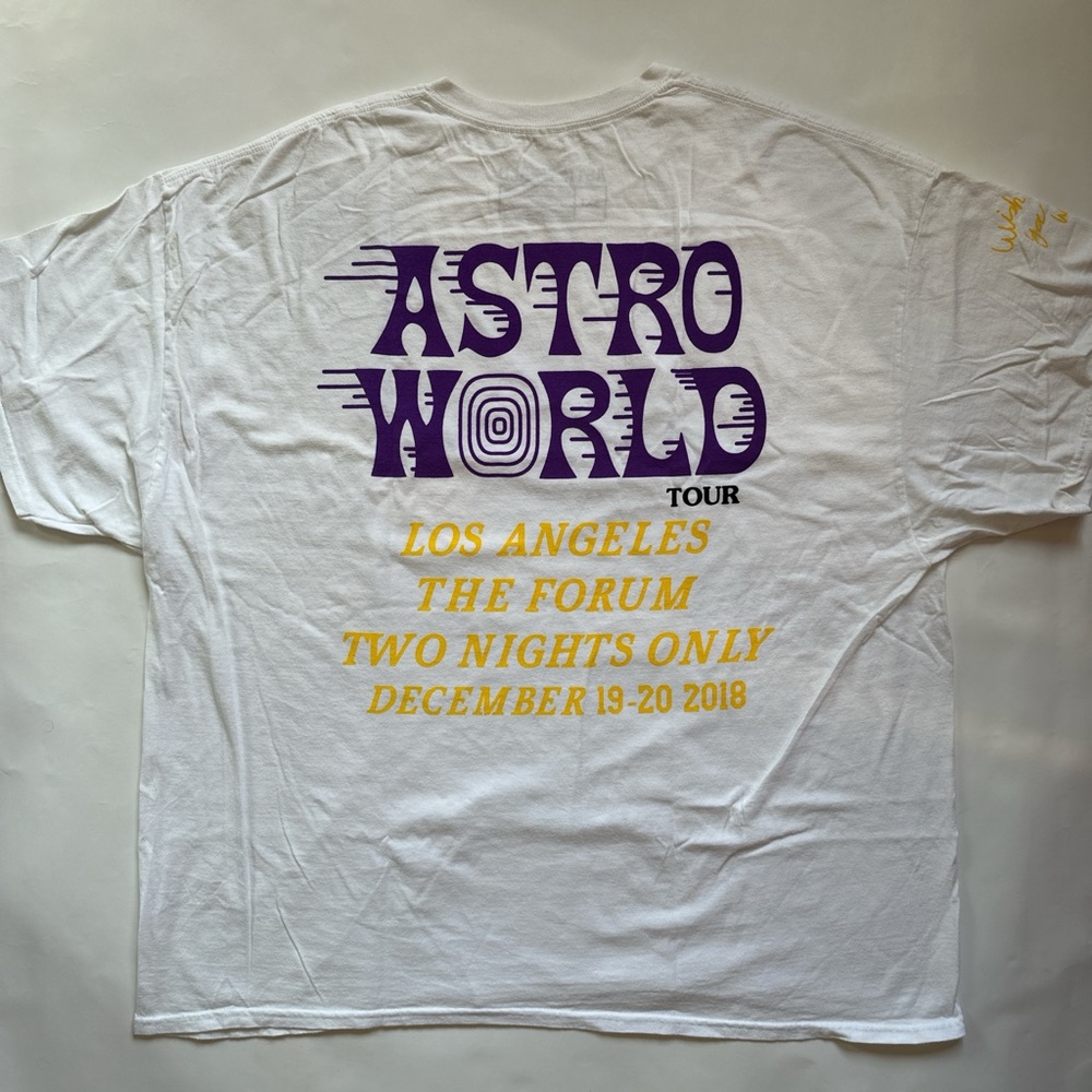 Travis Scott Astroworld Tour tee Los Angeles Forum 2018 cactus jack